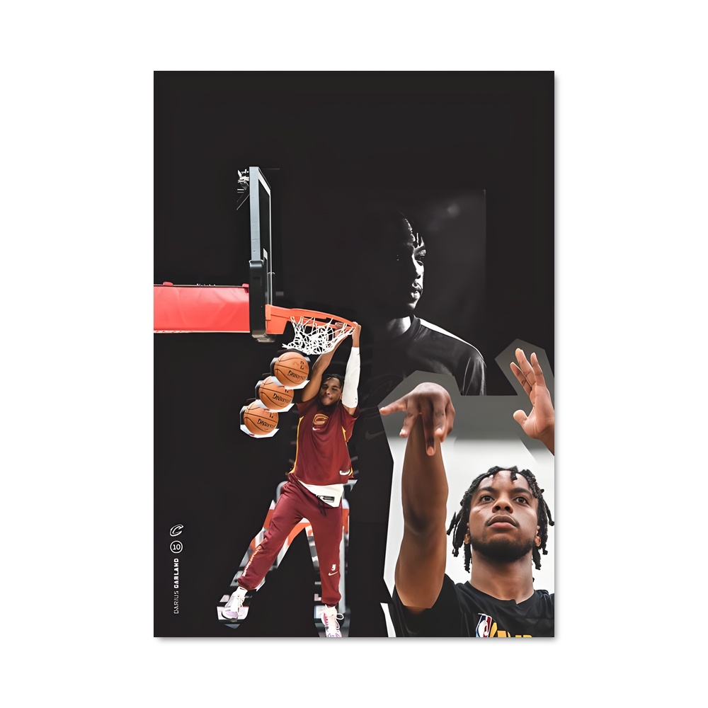 Poster Darius de garland – affiche Basketball